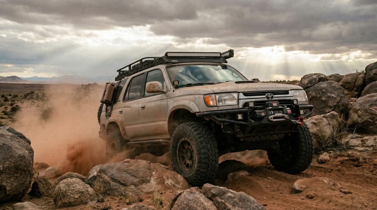 黄色仓库越野车视频